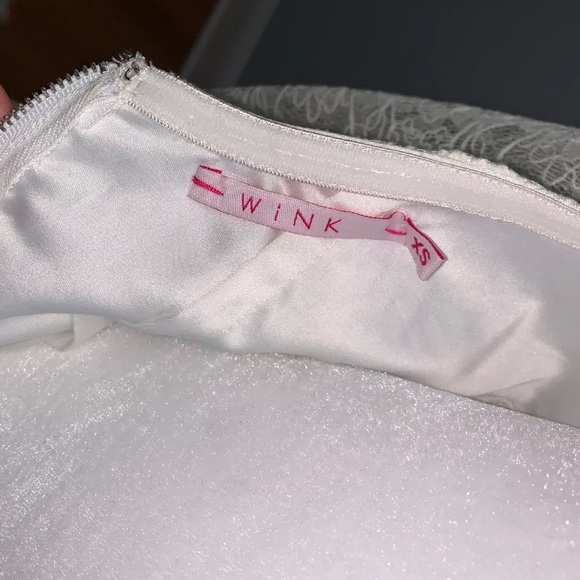 WiNK Lace Dress Off White Size XS Pre Owned - Picture 5 of 5